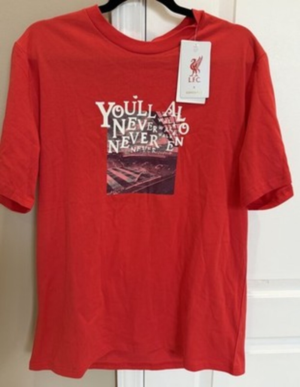 Vintage Converse x Liverpool FC 'You'll Never Walk Alone' Red, Size M, NWT